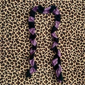 Y2k spiral slinky striped emo scarf